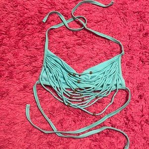 Teal swim top